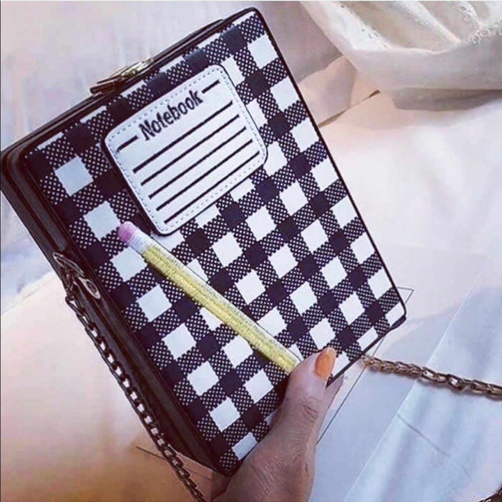 Plaid Composition Notebook Purse